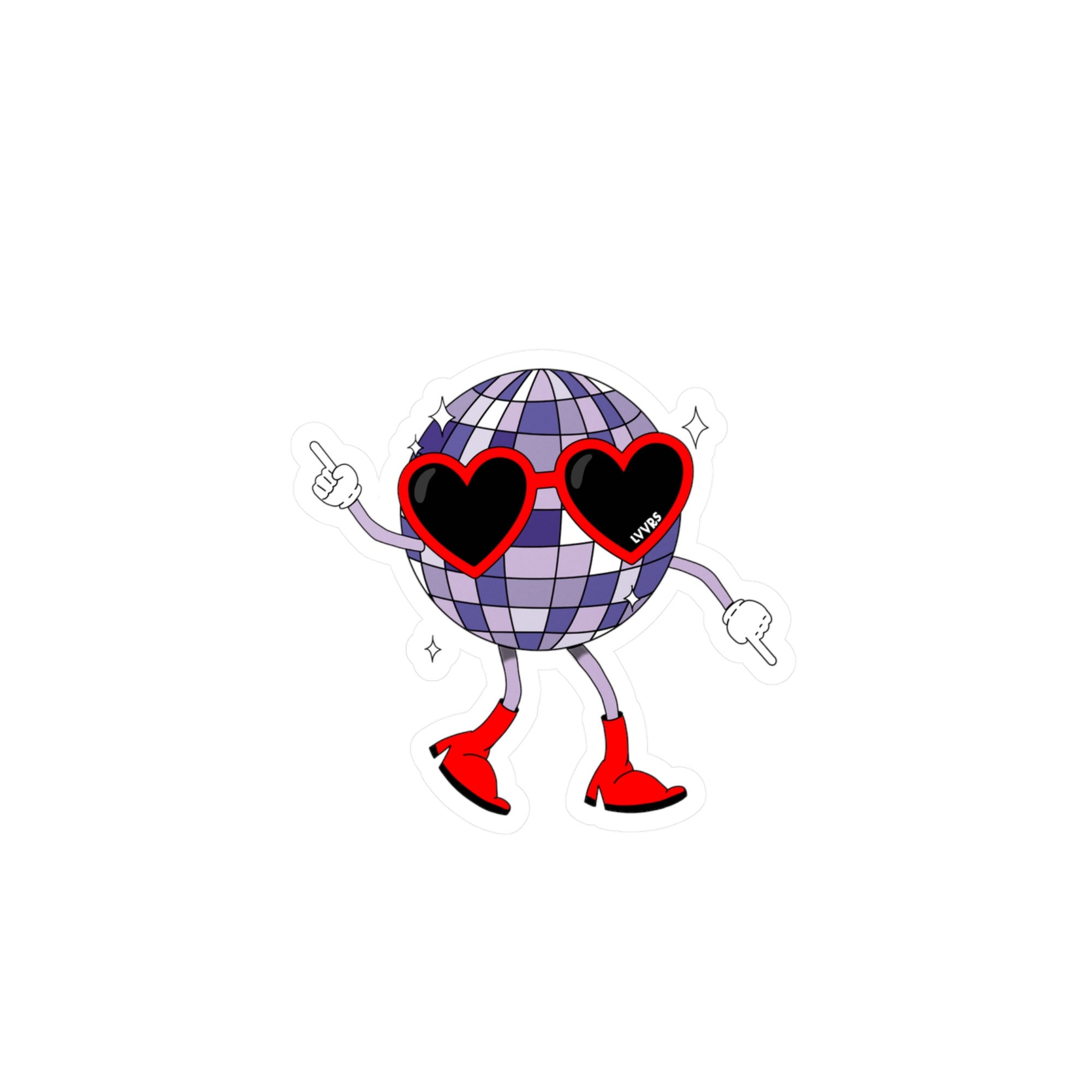 Disco Dancing Kiss-Cut Sticker