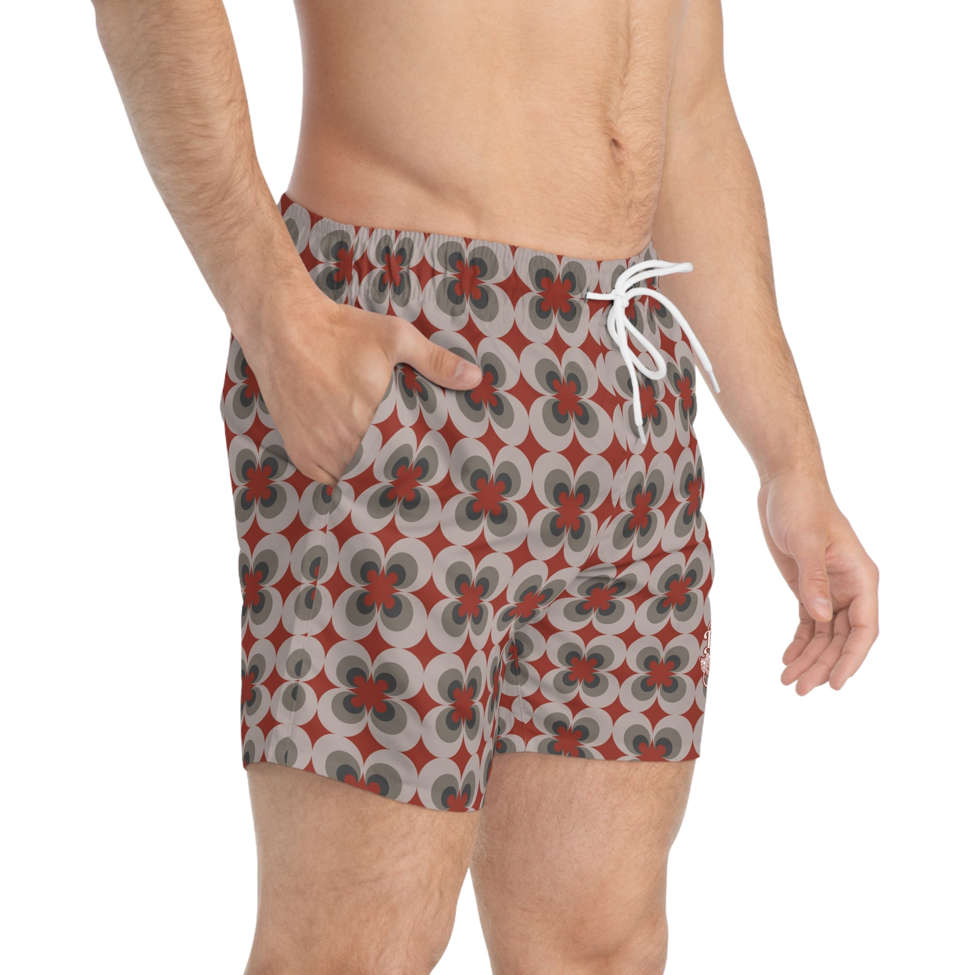 Retro Swim Trunks