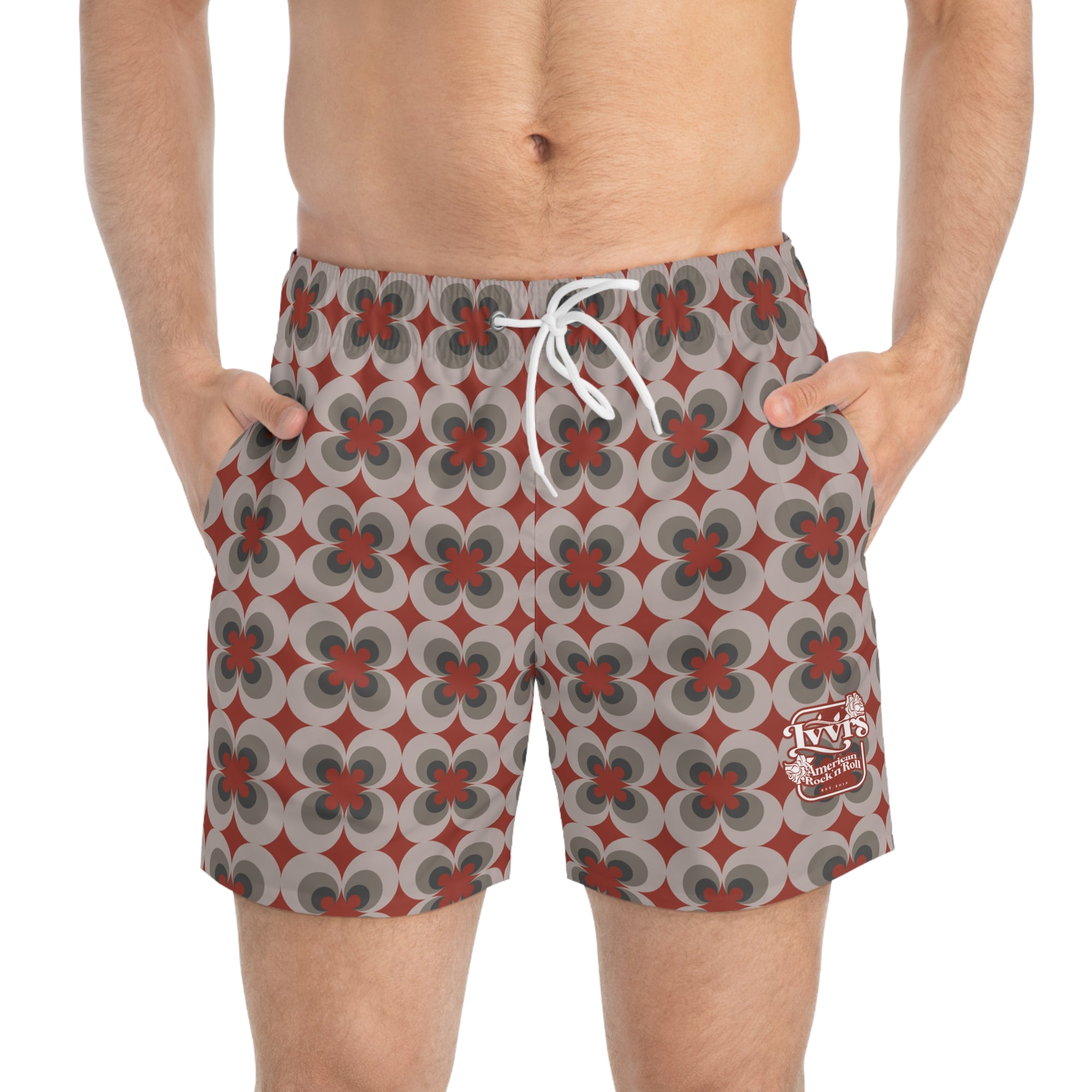 Retro Swim Trunks