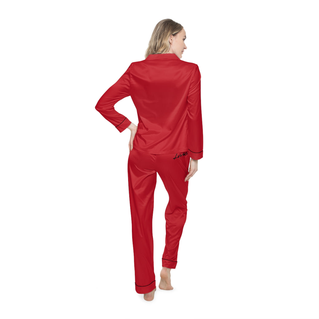 LVVRS Logo Women's Satin Pajamas Set