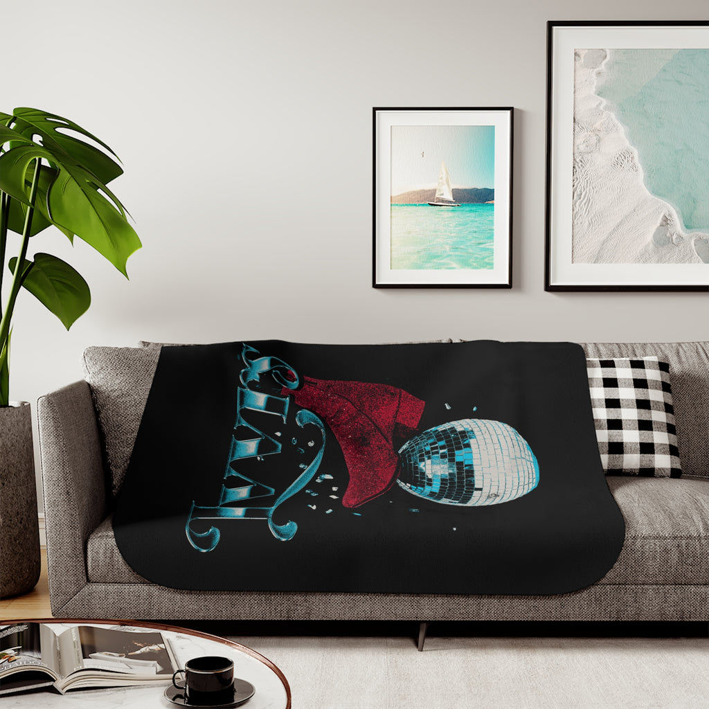 Disco Boots Sherpa Blanket