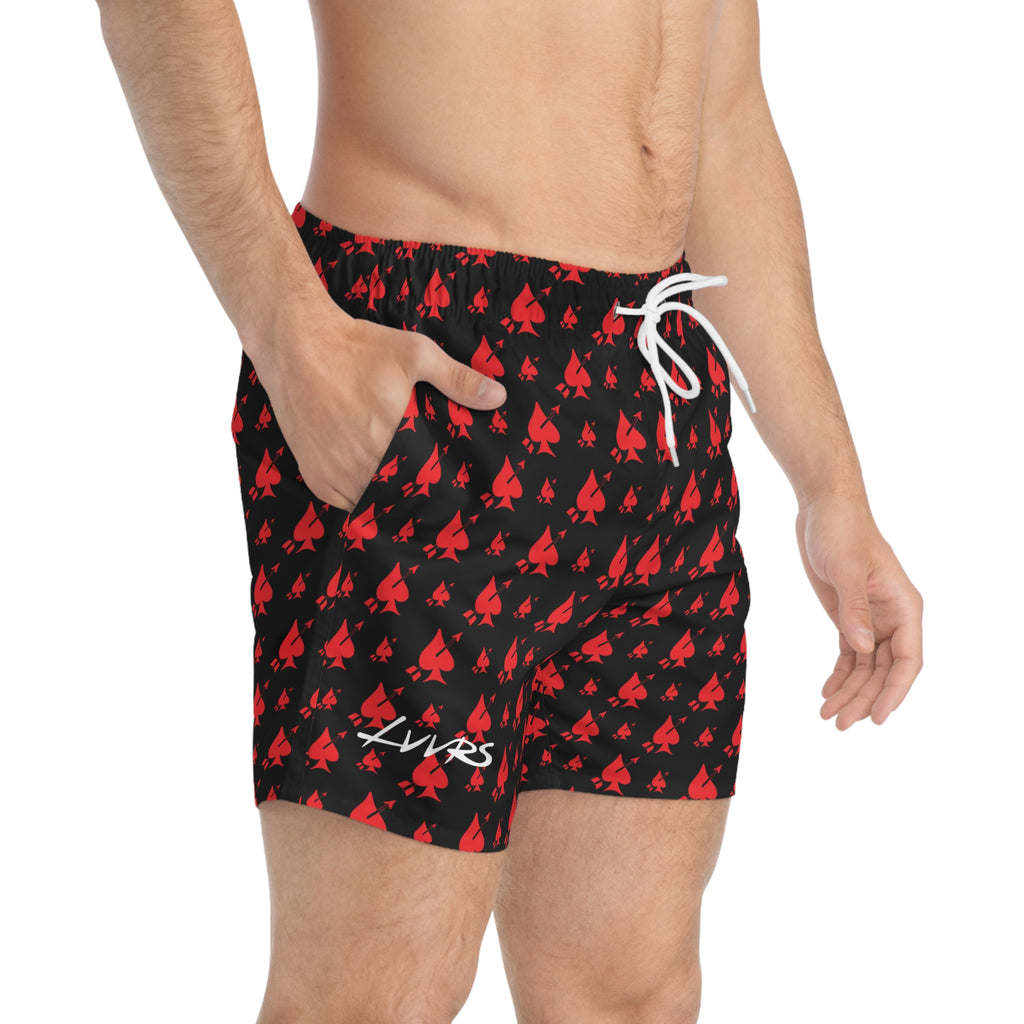 LVVRS Logo Pattern Swim Trunks