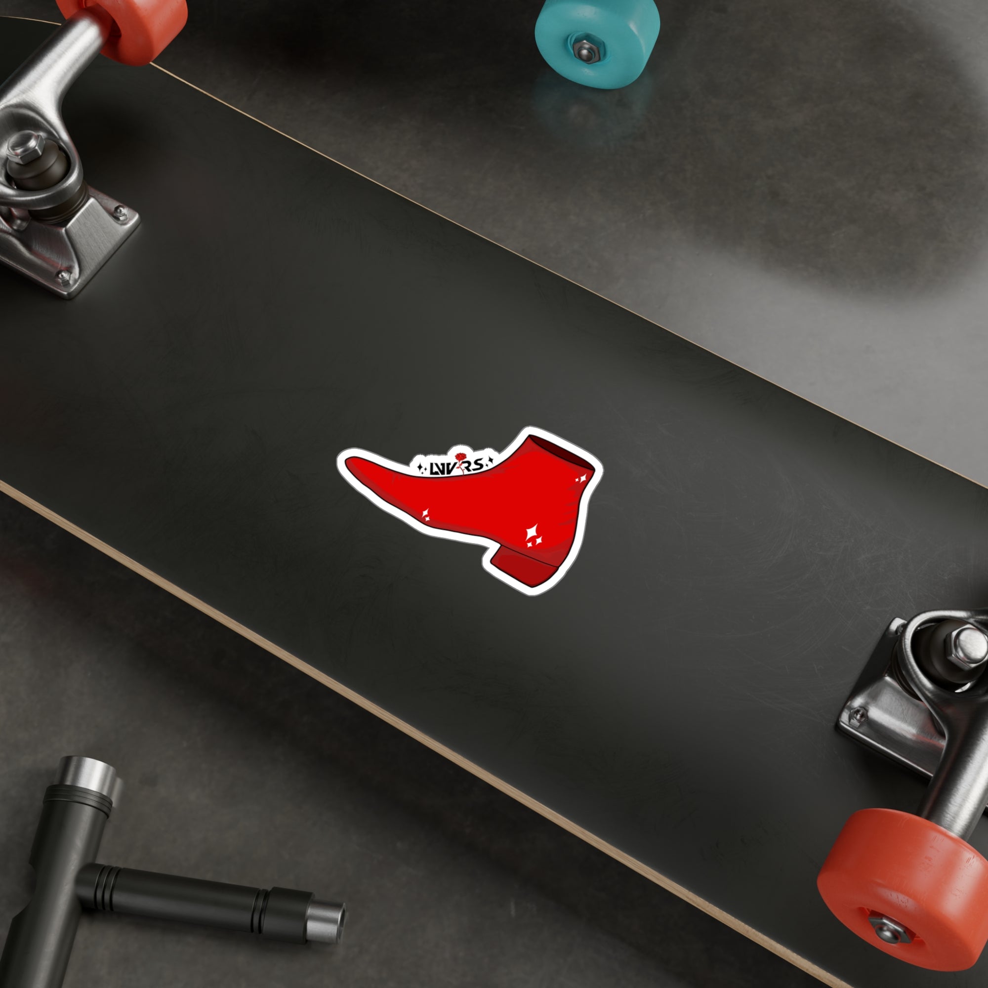 Red Boot Kiss-Cut Sticker