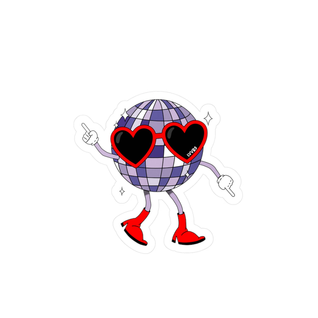 Disco Dancing Kiss-Cut Sticker
