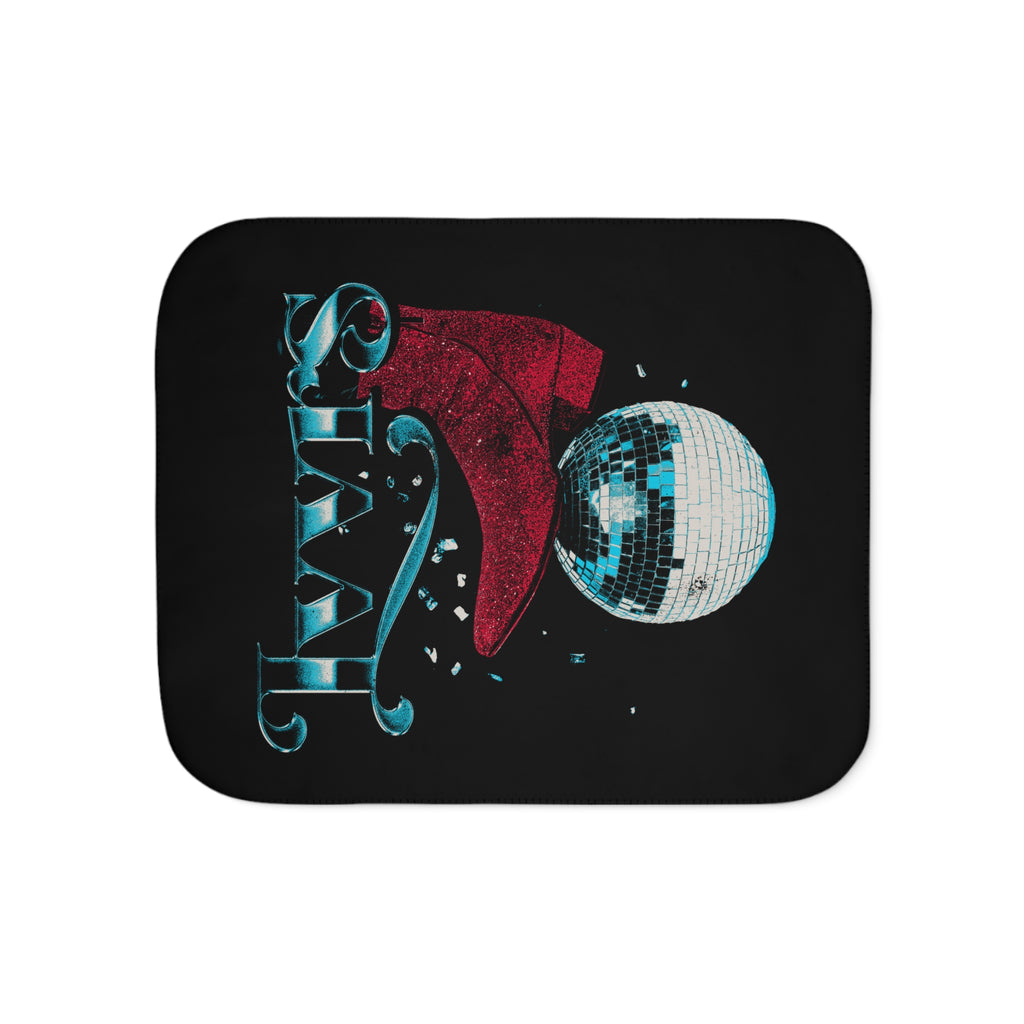 Disco Boots Sherpa Blanket