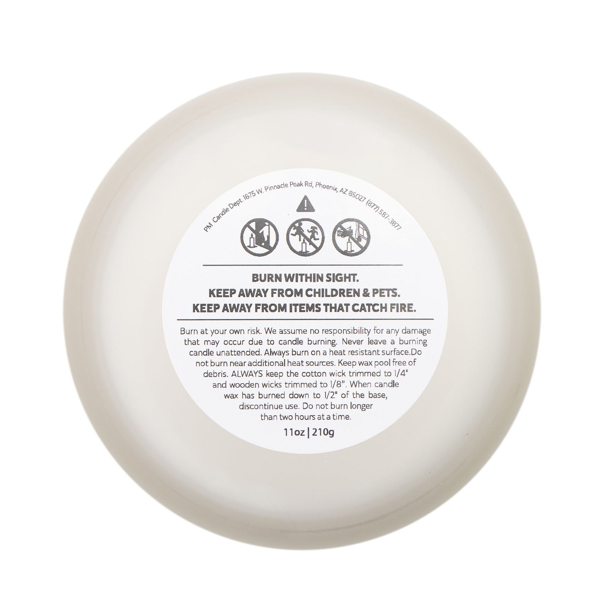 LVVRS Logo Frosted Glass Candle