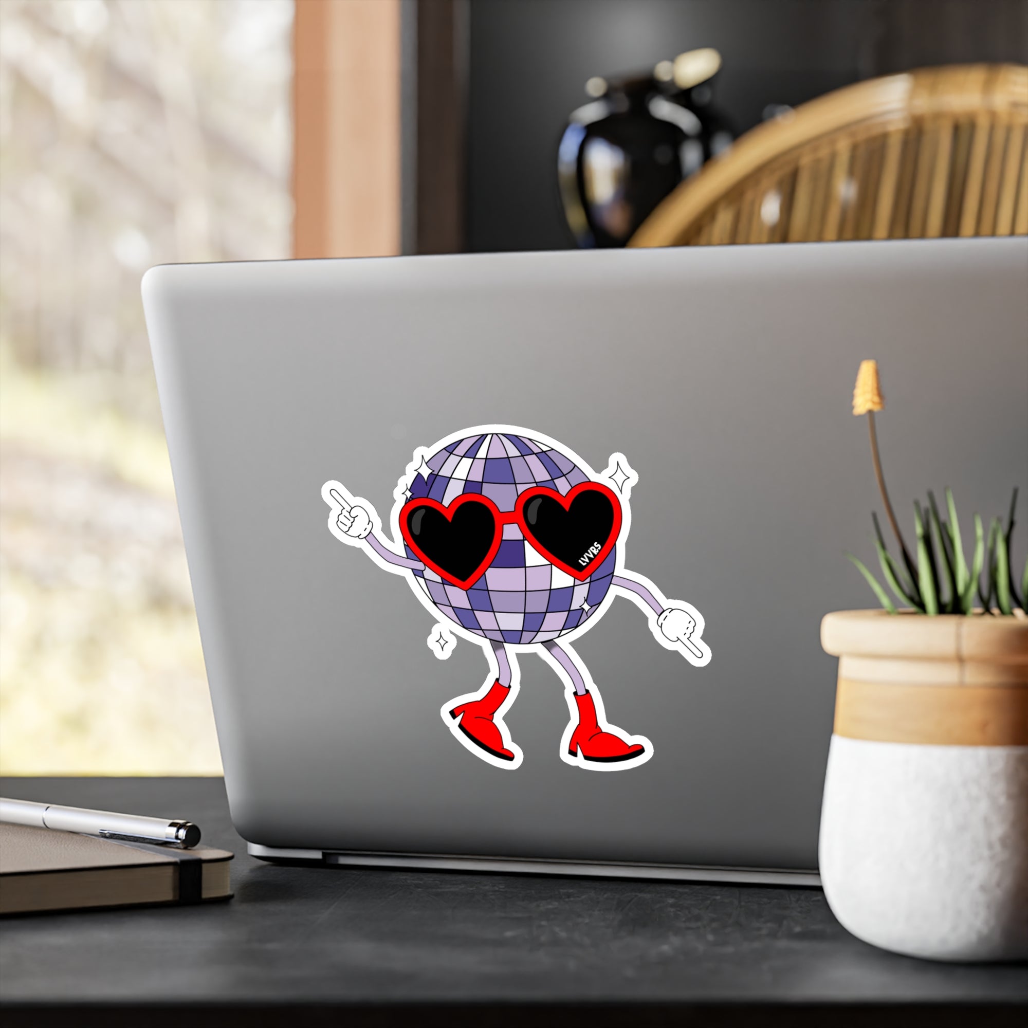 Disco Dancing Kiss-Cut Sticker