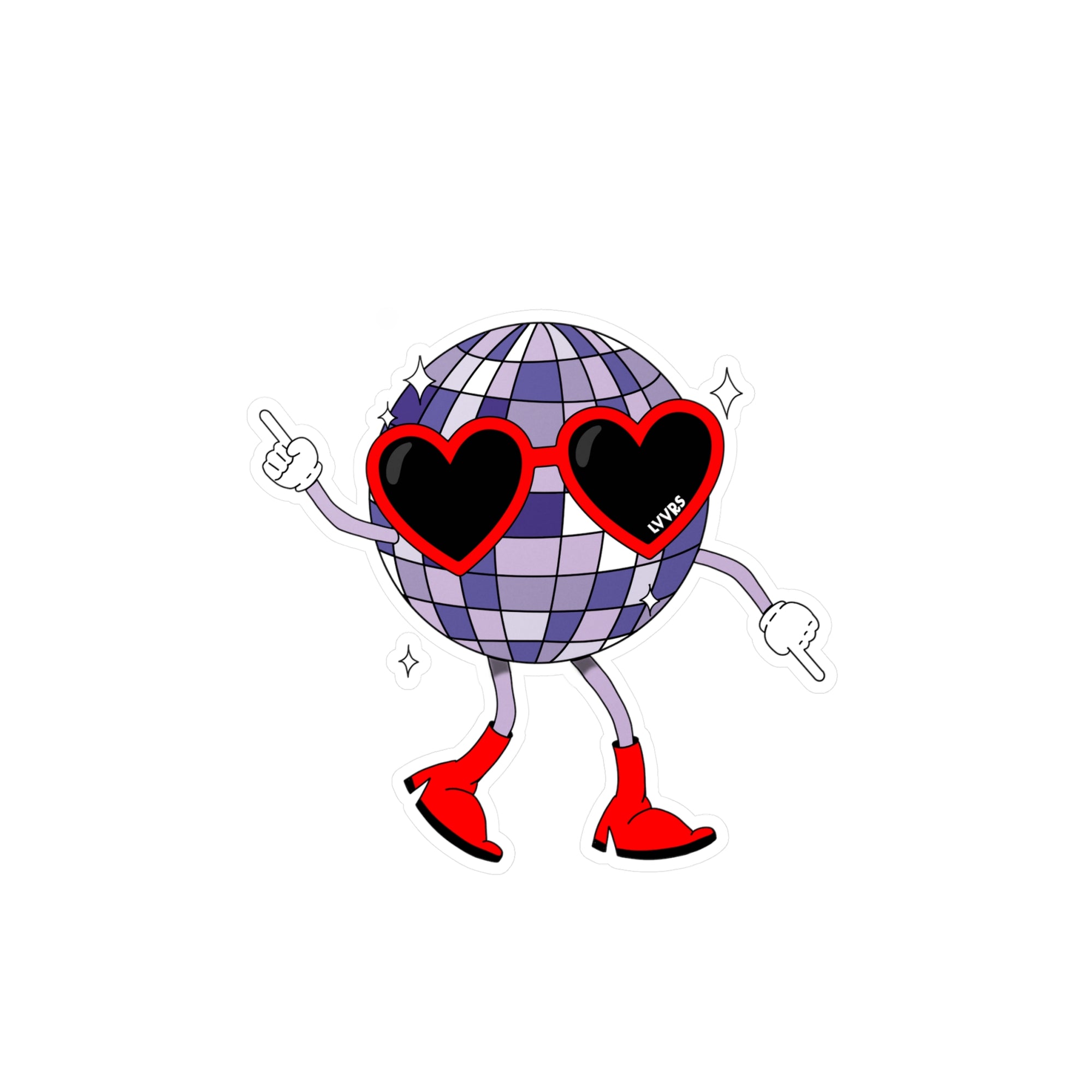 Disco Dancing Kiss-Cut Sticker