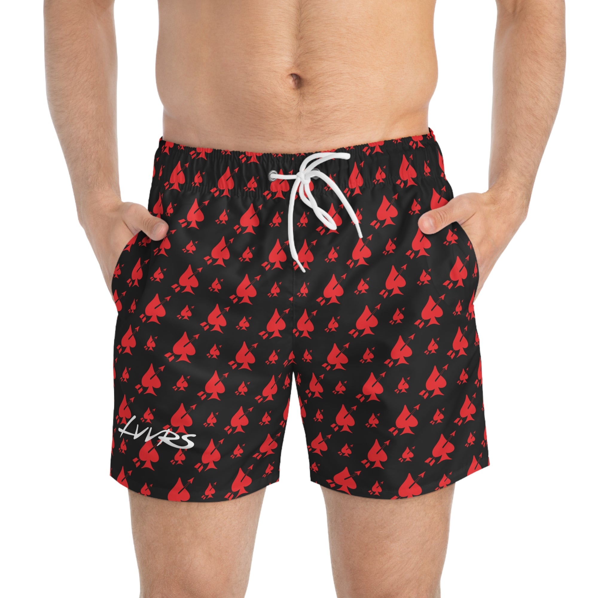 LVVRS Logo Pattern Swim Trunks