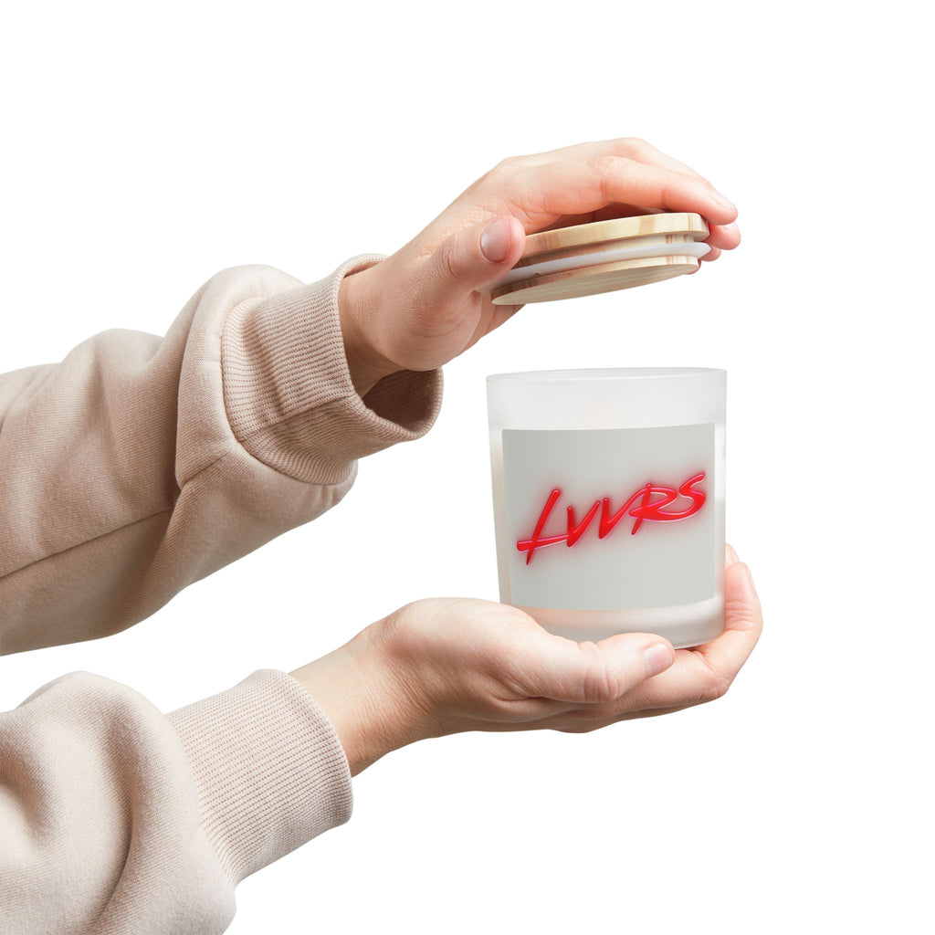 LVVRS Logo Frosted Glass Candle